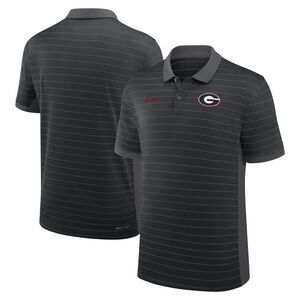UGA Nike Gray Striped Men's Polo Shirt